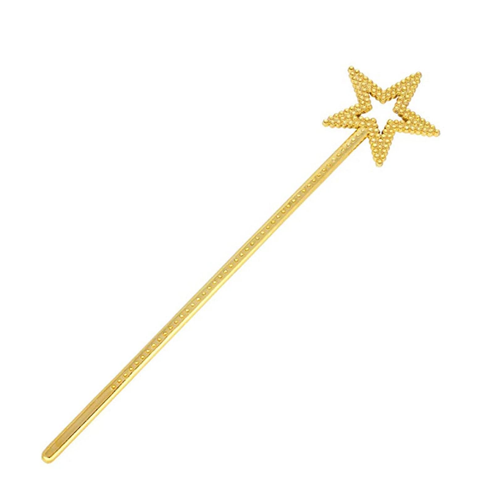 Qeuly Star Wand Gold 13 inches ideal for magical pretend play