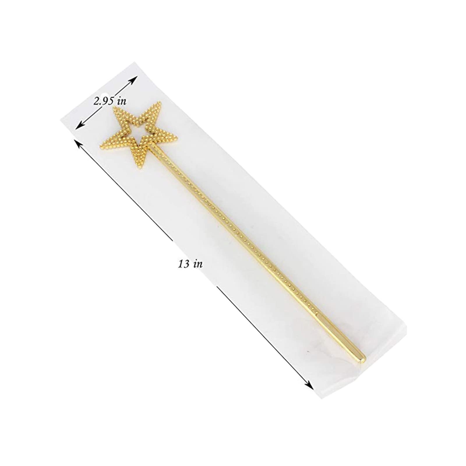 Qeuly Star Wand Gold angel-top design for princess costumes