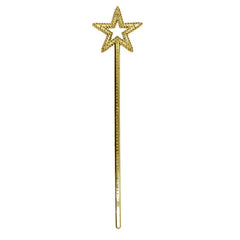 Qeuly Star Wand Gold prop for Halloween costume and parties