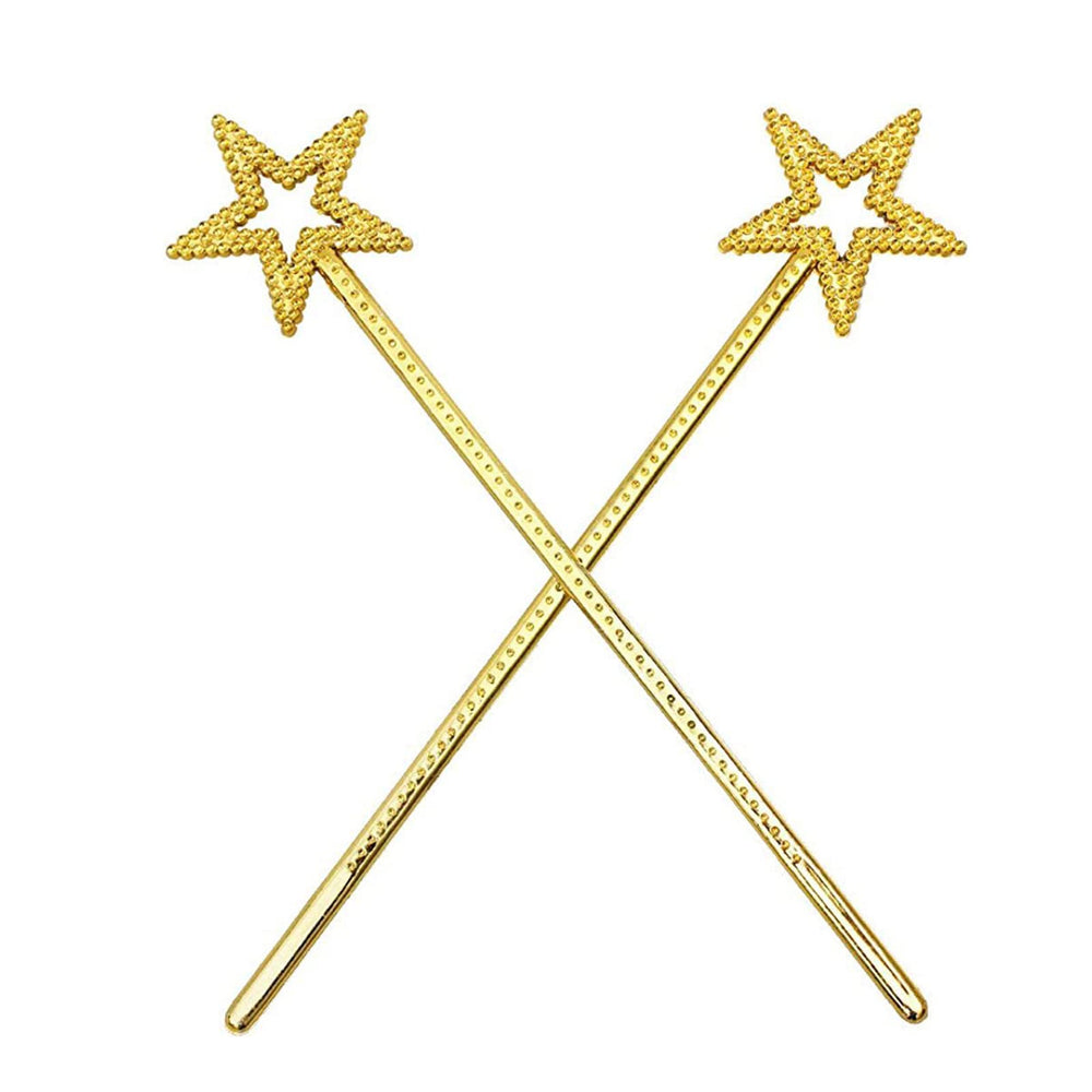 Qeuly Star Wand Gold accessory for holiday celebrations and photos