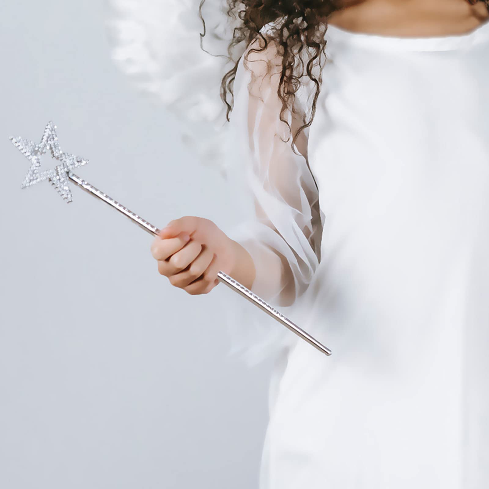 Qeuly Star Wand Gold princess wand for dress-up and photos
