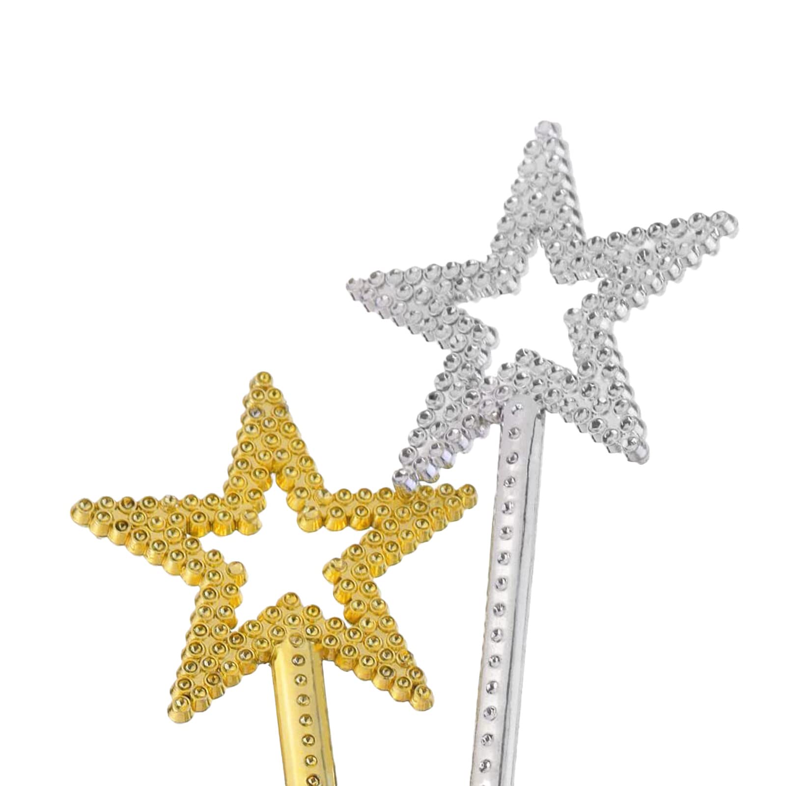 Qeuly Star Wand Gold shiny beads and plating for dazzling finish