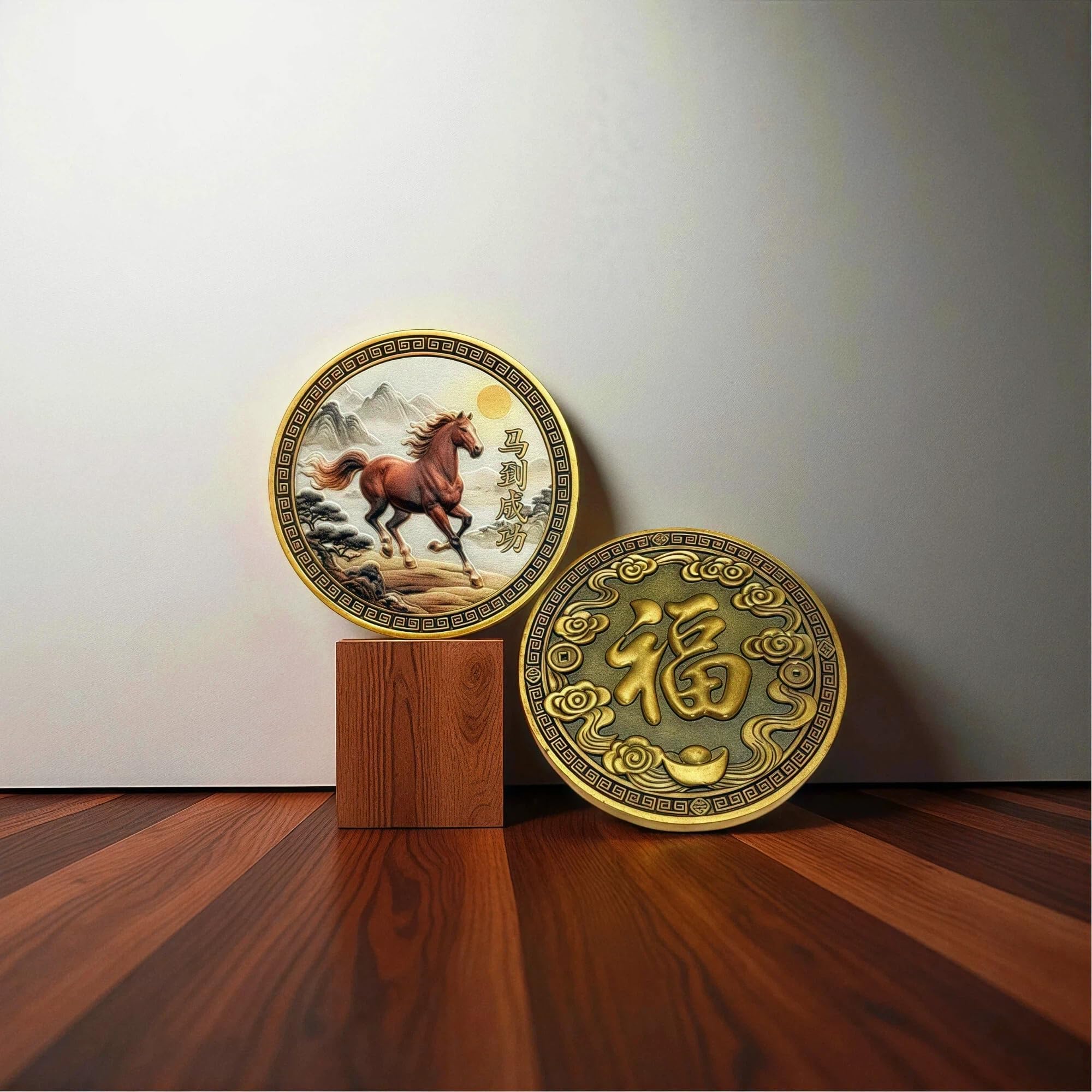 QEXGQS gift-ready Feng Shui coin for thoughtful presents