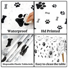 QEYMN waterproof, spill-proof tablecloth keeps meals tidy.