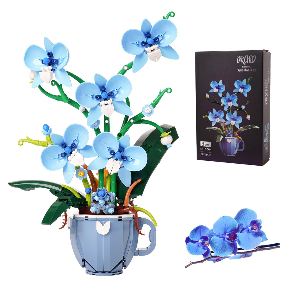 QFJ Ideas Blue Orchid petal close-up for lifelike home decor