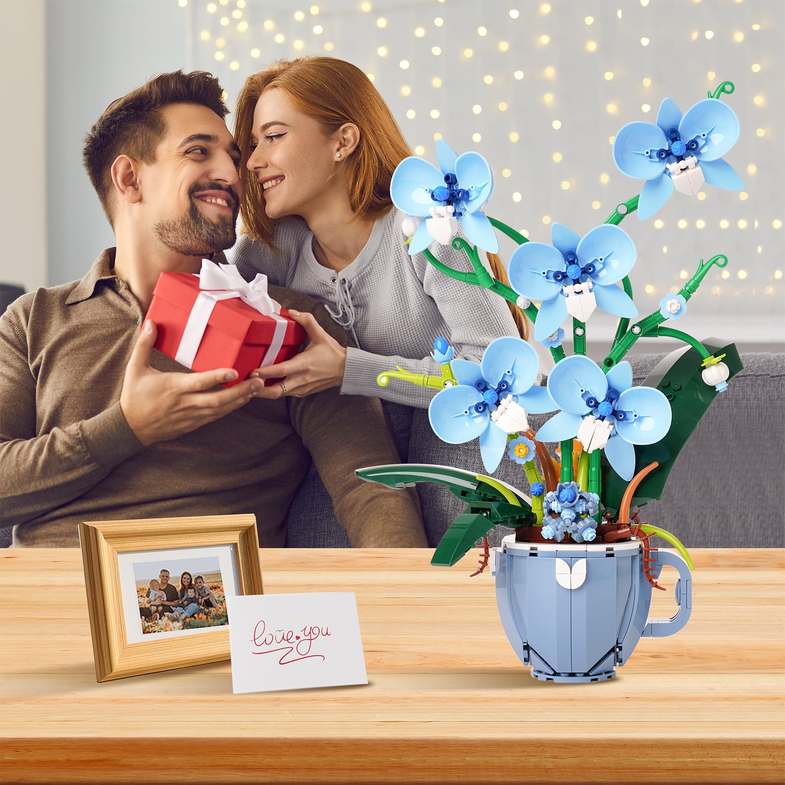 QFJ Ideas Blue Orchid side view reveals compact footprint