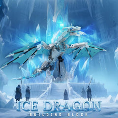 QFJ Ice Dragon with wings extended in dramatic pose