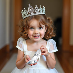 QFkris Cinderella glass slipper adds festive sparkle to holiday celebrations.
