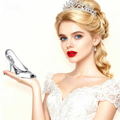 QFkris glass slipper for party decor and festive celebrations