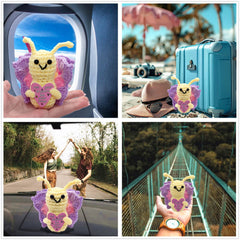 QHARIX positive message butterfly companion for daily reflection