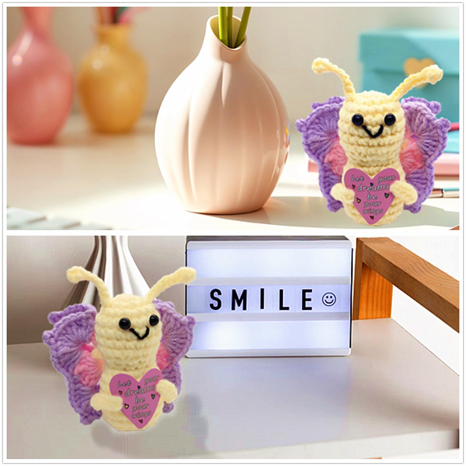 QHARIX small butterfly doll portable for on the go encouragement