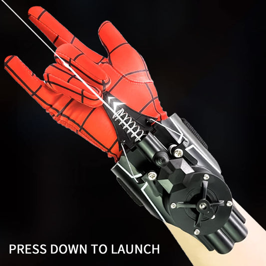 QHJIU Spider Web Shooter side profile showing rugged build for active play.