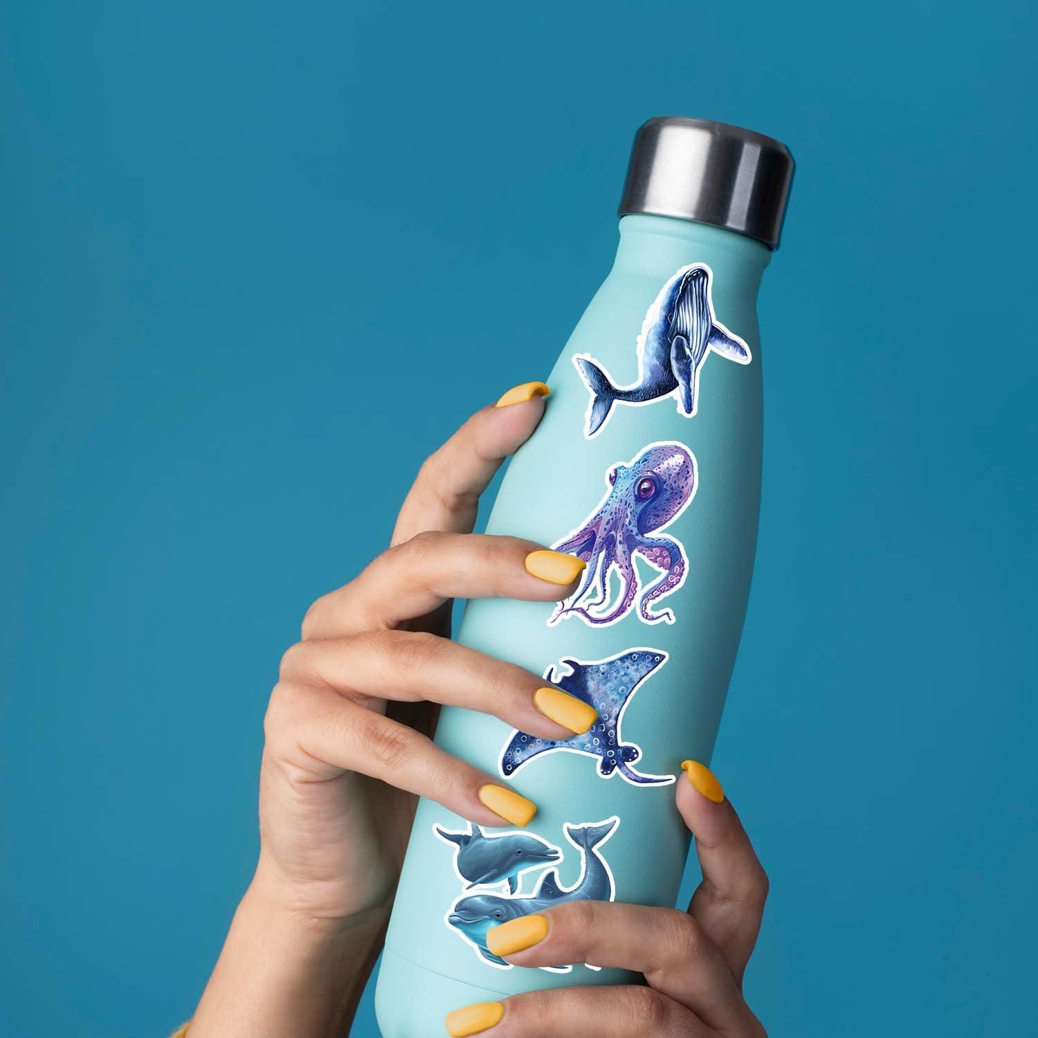 qhqqwzxqc ocean animal stickers: starfish for party favors and crafts.