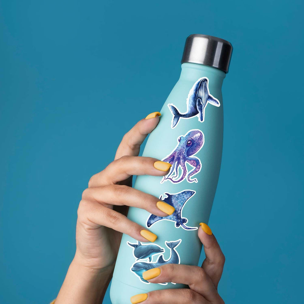 qhqqwzxqc ocean animal stickers: starfish for party favors and crafts.