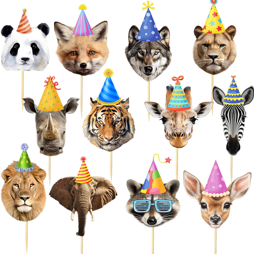 qhqqwzxqc Safari Animals elephant cupcake topper adds vivid color to cupcakes.