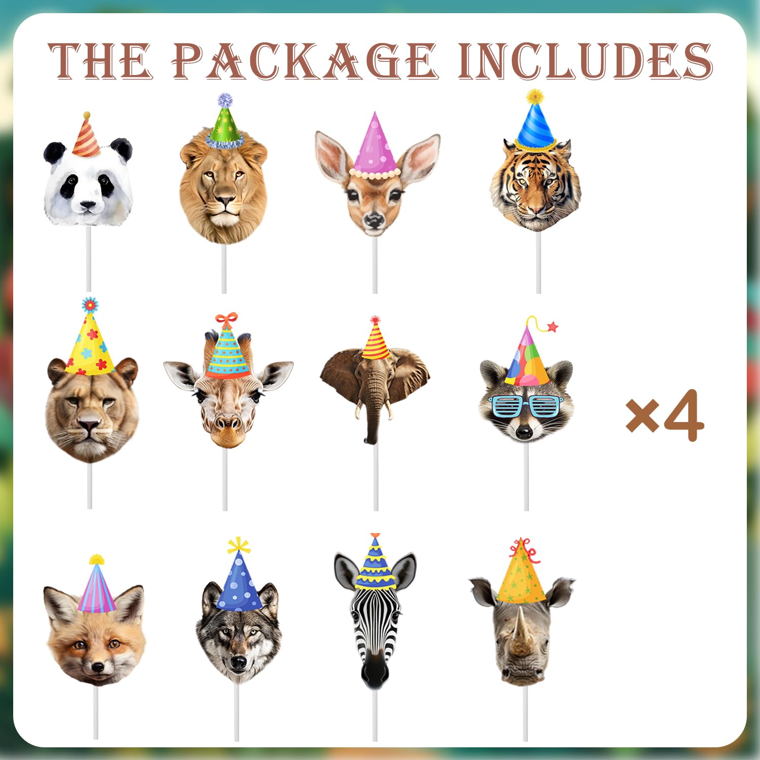 qhqqwzxqc Safari Animals zebra cupcake topper brings high-contrast charm to desserts.