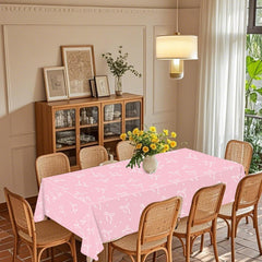 QIYANPAX durable plastic tablecloth stays soft, lightweight, and fade-resistant for reuse.
