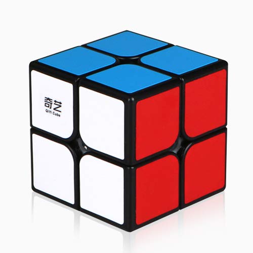 QIYI Qidi 2x2 cube with bright-light sticker enhances color recognition and playability