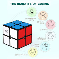 QIYI Qidi 2x2 cube solution guide included for beginners