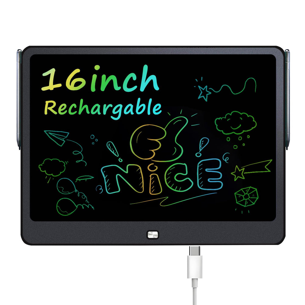 QIAOBUQI 16 inch LCD tablet with front erase button for quick edits