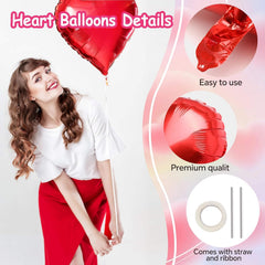 QianYa balloons with attached ribbons enable quick setup