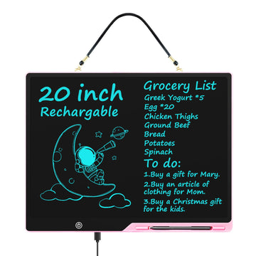 QIAOBUQI 20inch LCD writing tablet front view offers expansive drawing space