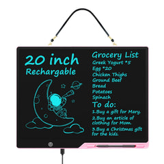 QIAOBUQI 20inch LCD writing tablet front view offers expansive drawing space
