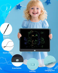 QIAOBUQI durable, lightweight tablet fits in bags for travel.