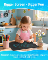 QIAOBUQI mess-free surface prevents stains during art time.