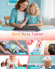QIAOBUQI travel friendly design fits bags for mess free learning
