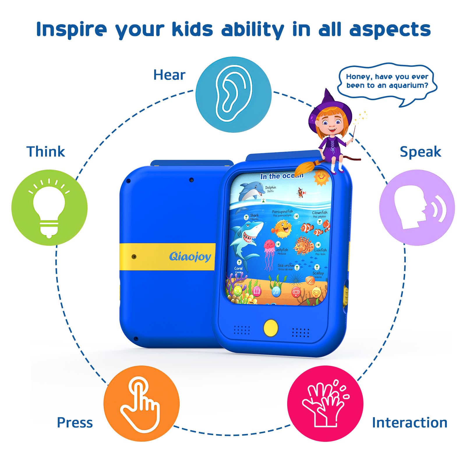 Qiaojoy 40-themes cards cover alphabets, foods, colors, and more for broad topics.