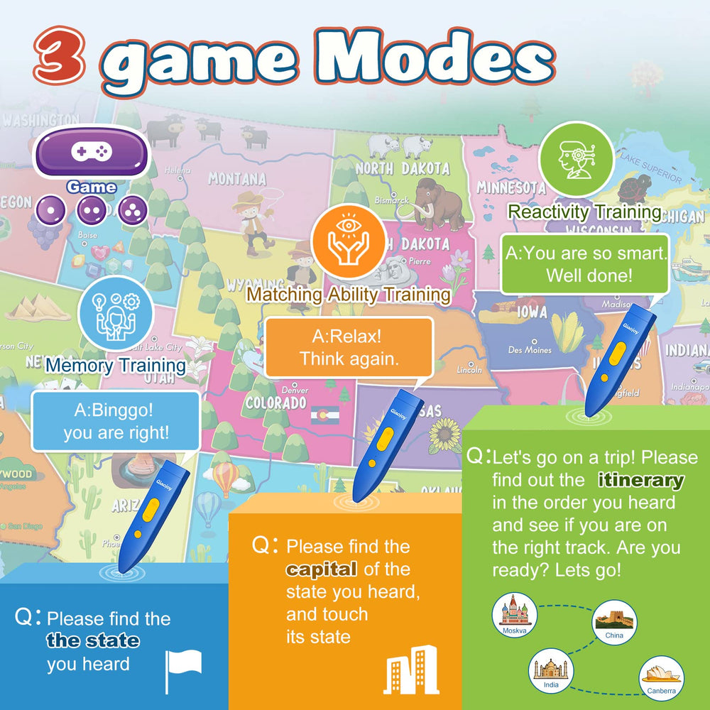 Qiaojoy map features child-friendly visuals to spark curiosity.