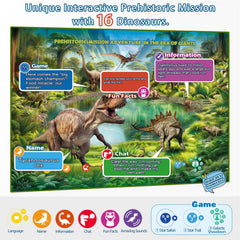 Qiaojoy bilingual mode display shows English and Spanish support for inclusive learning