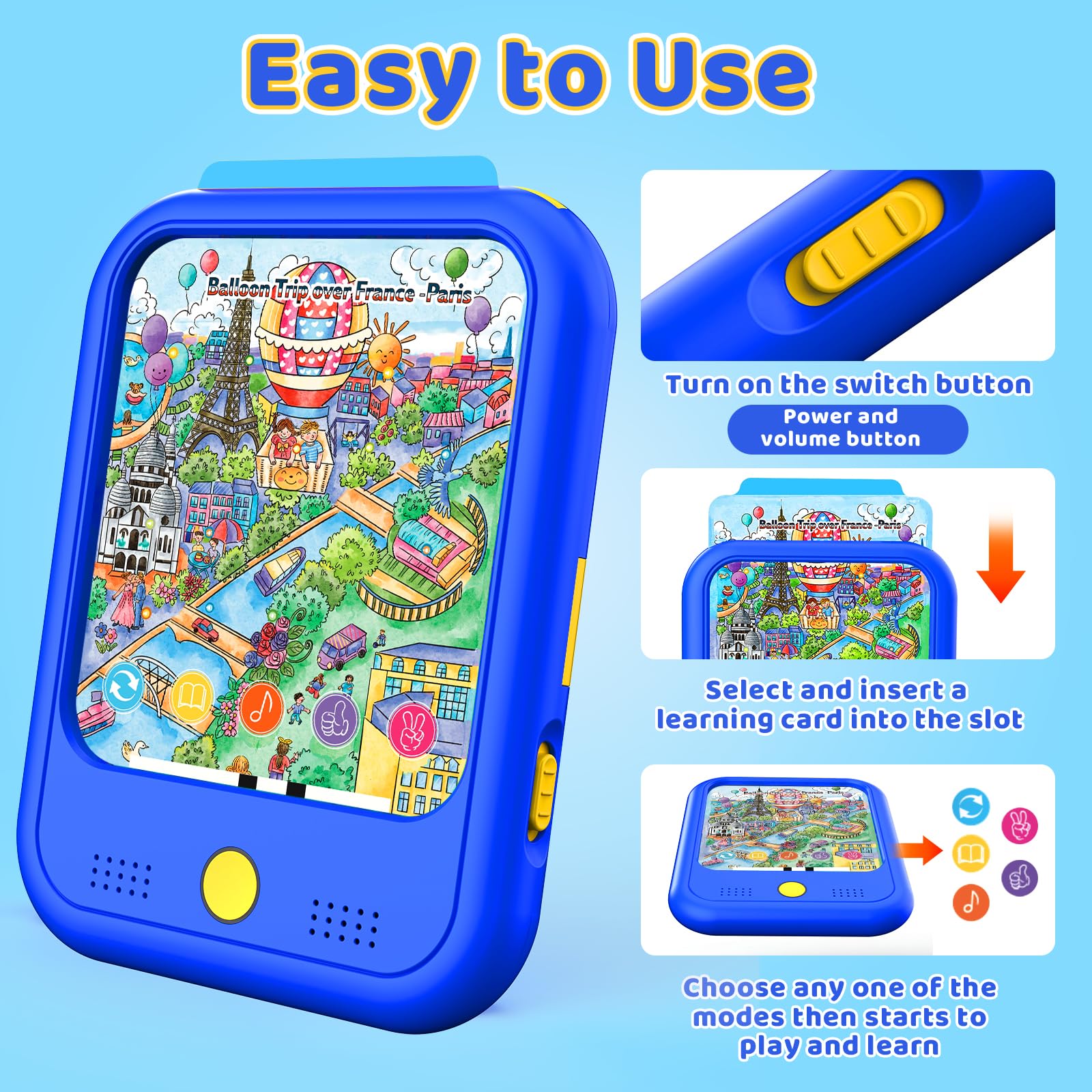 Qiaojoy durable ABS construction withstands daily toddler use