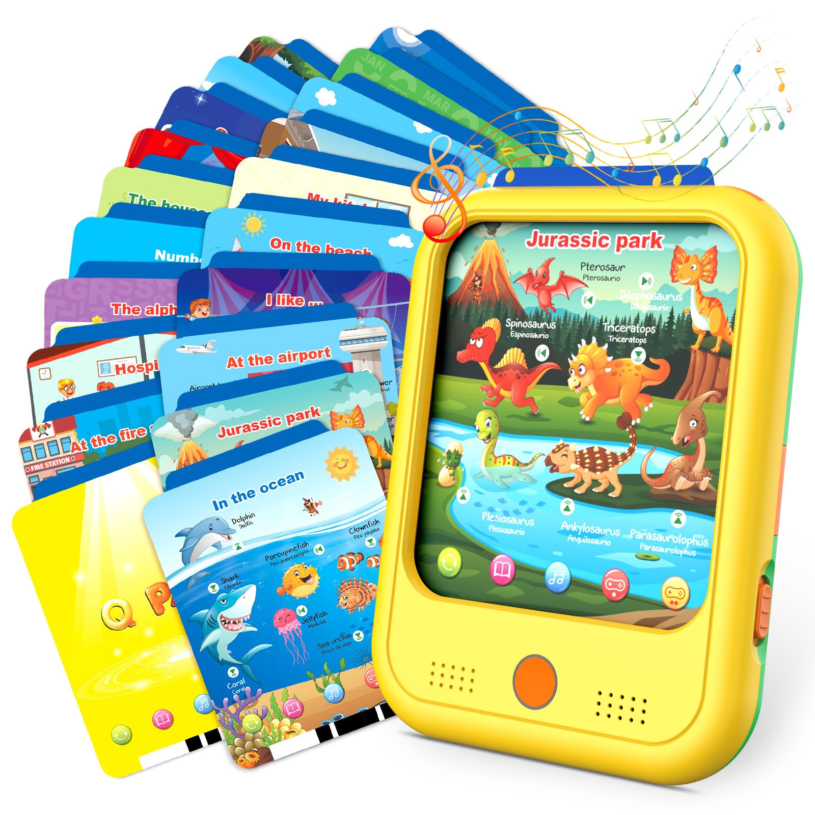 Qiaojoy alphabet activity on the learning tablet supports early literacy.