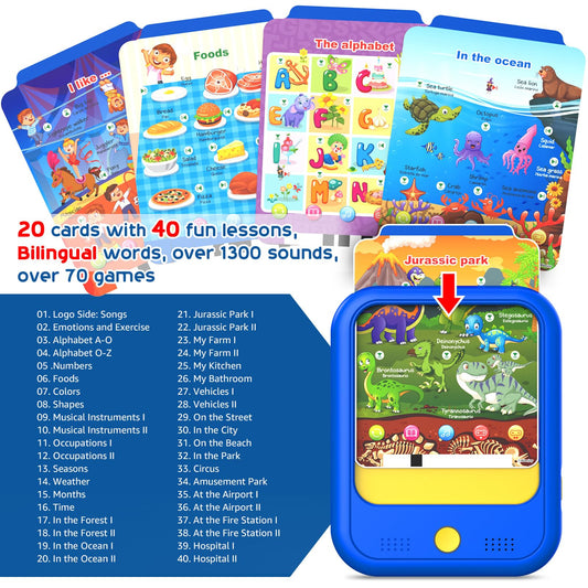 Qiaojoy learning cards with talking witch interact to ask questions and spark curiosity.
