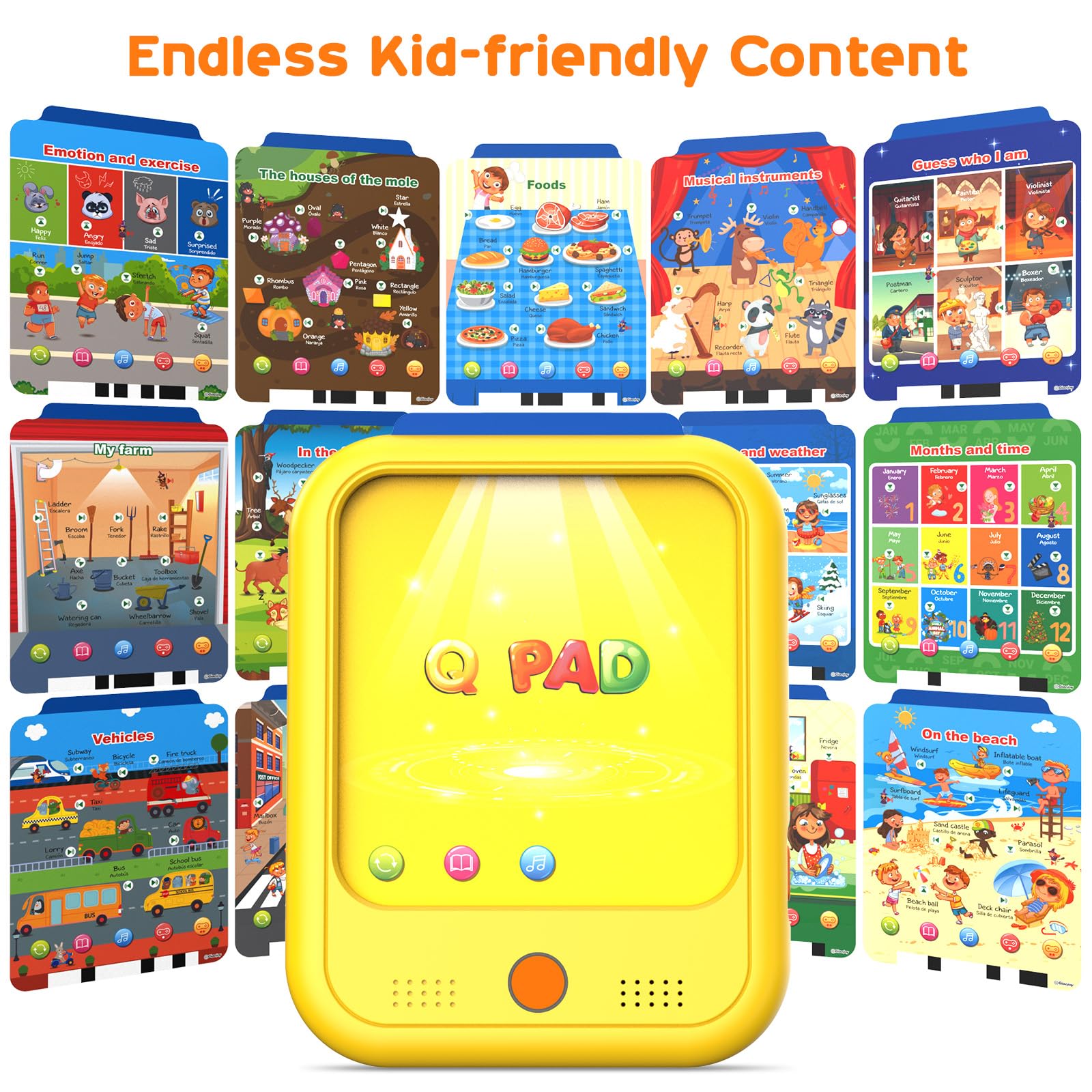 Qiaojoy sounds and effects foster word exploration.