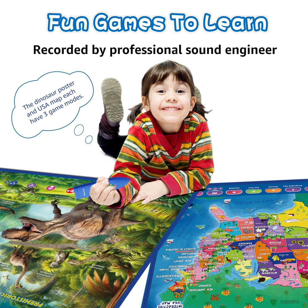 Qiaojoy interactive games poster offering easy to hard modes