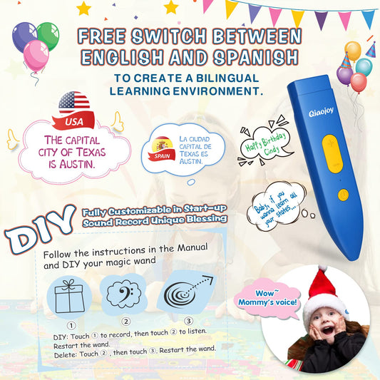 Qiaojoy V2 stylus pen enables bilingual play and recording