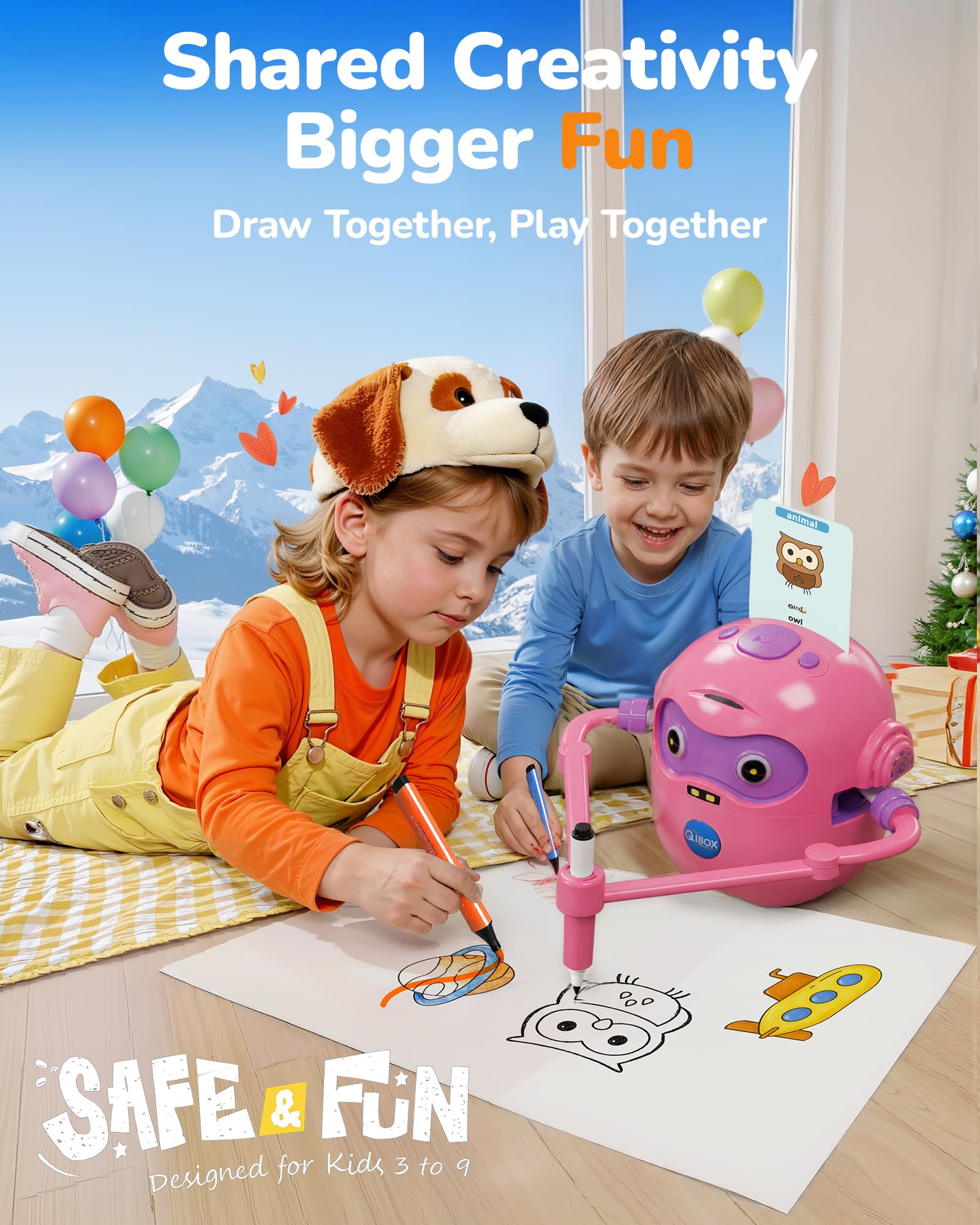 Built with child-safe materials for worry-free, home classroom use.