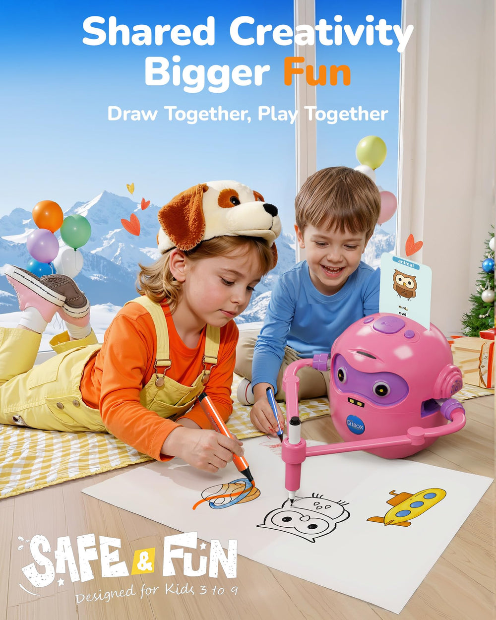 Built with child-safe materials for worry-free, home classroom use.