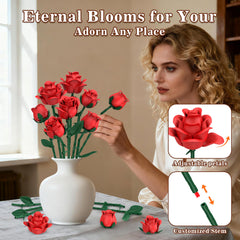 QIFUN Valentines gift rose that never fades for lasting memory