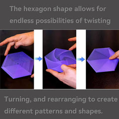 QIGGJJ Fractal Fidget Hexagon in hand demonstrates portable focus during work or study.