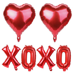 QIHOMPIB 16-inch red X balloon for bold Valentine decor and photo backdrops.