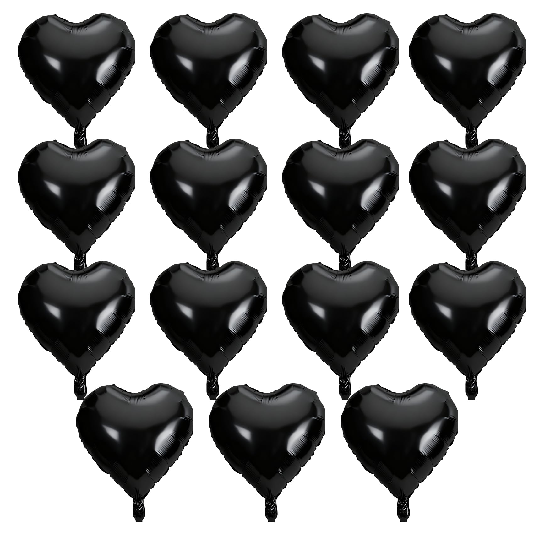 QIHOMPIB black heart balloon 18 inch adds chic romance for celebrations.