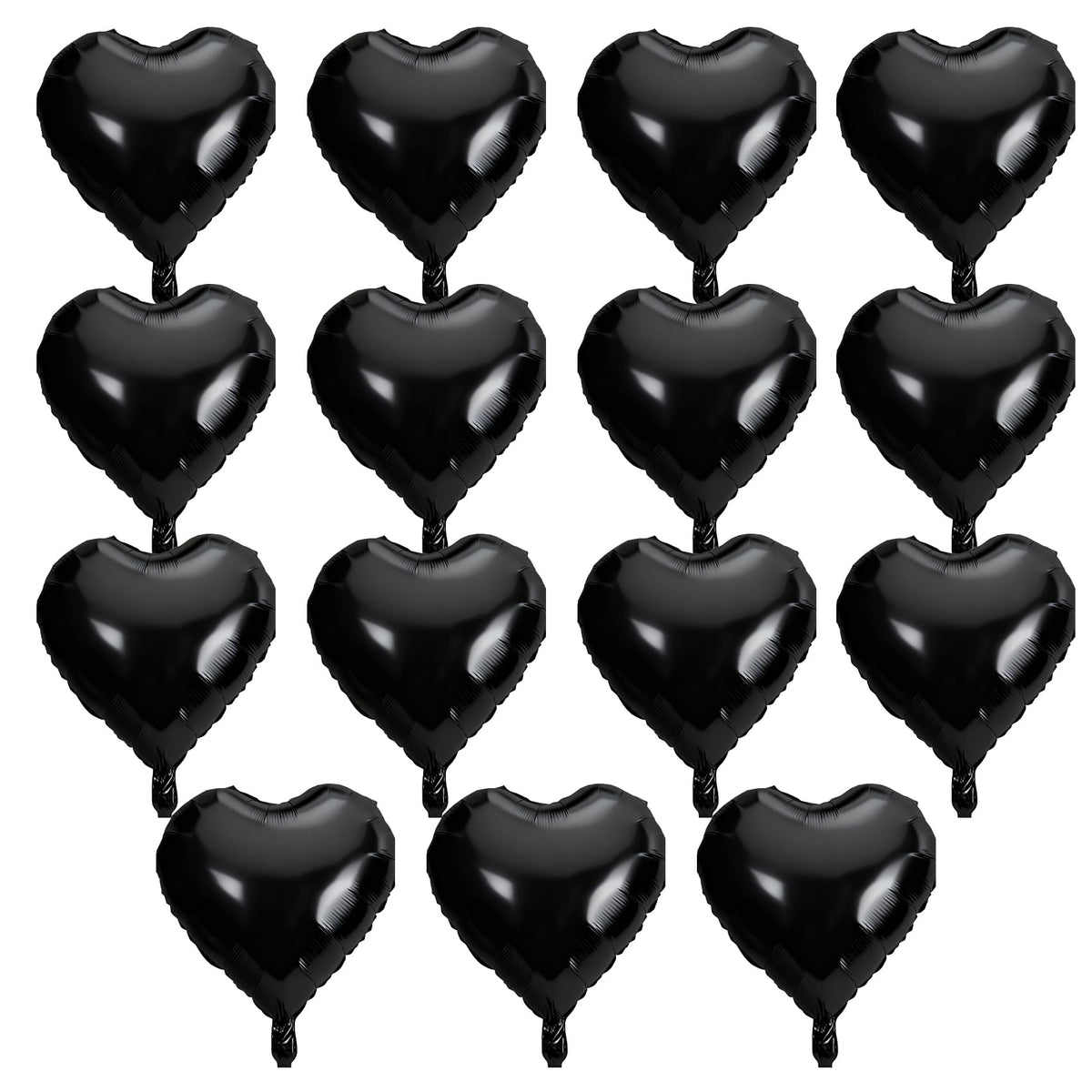 QIHOMPIB black heart balloon 18 inch adds chic romance for celebrations.