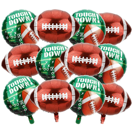 QIHOMPIB football balloons style-a brighten party decor and photo ops.