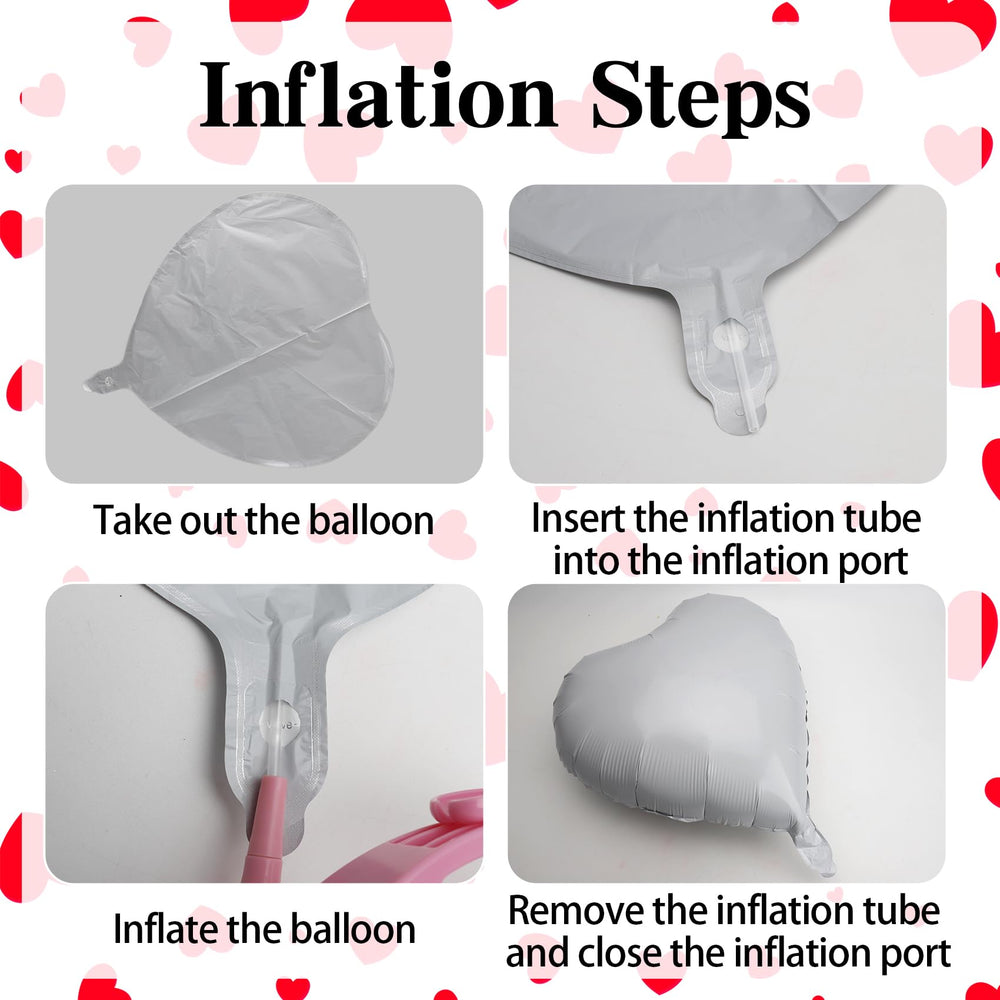 QIHOMPIB 18 inch hearts suit birthdays and special occasions.