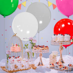 QIKOOLAA giant 18-inch balloons add bold, vibrant touch to celebrations.