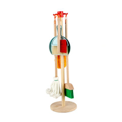 Qilay wooden broom for kids, sturdy pretend play tool to inspire tidy habits